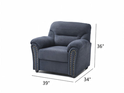 Hamilton - Chair With Hand Applied Nailhead Trim And Pillow Top Arm Cushions