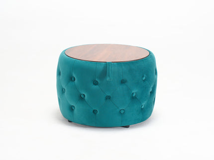 Nesting Ottomans 2 Piece With Tray, 4 In 1 Function