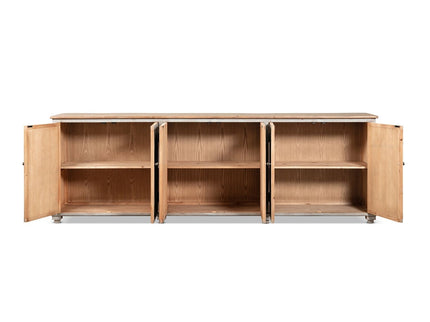 Colette - 6 Door Cabinet Sideboard - Brown