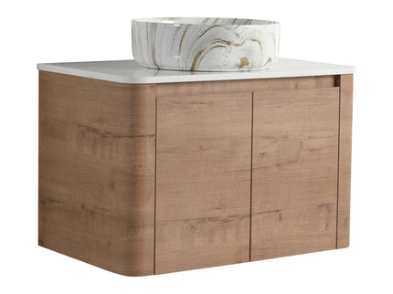 Wall Mounted Bathroom Vanity With Art Sink, 1 Soft Close Door