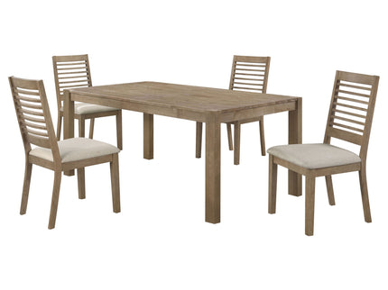 Umbarger - 5 Piece Rectangular Dining Set - Brown