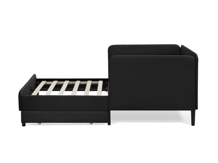 Upholstered Platform Bed Frame With 2 Storage Drawers And Adjustable Sofa Bed