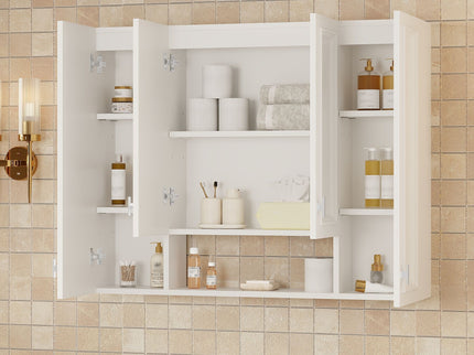 Wall Mounted Bathroom Cabinet With 5 Adjustable Shelves