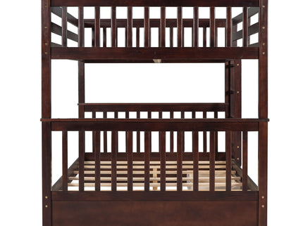 Bunk Bed With Ladders And 2 Storage Drawers