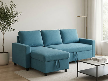 L - Shaped Convertible Sofa Bed With Storage Chaise