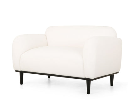 Sway - Upholstered Loveseat With Wood Legs And Round Arms