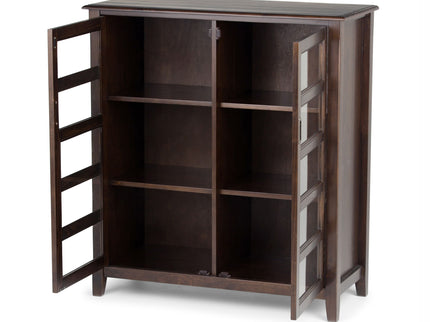 Burlington - Medium Storage Cabinet - Mahogany Brown