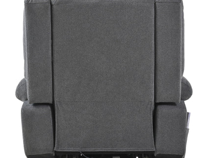 Power Lift Recliner Chair With Extended Footrest, Remote Control, Cup Holders, And Side Pockets