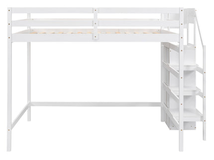 Loft Bed With Built In Storage Wardrobe And Staircase