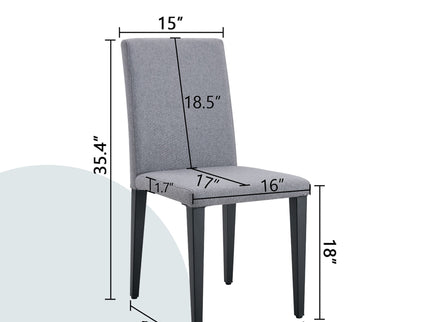Versatile Dining Chairs With Comfortable Design And Metal Legs