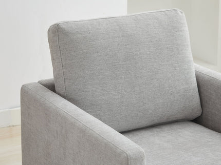 Square Upholstered Swivel Accent Chair