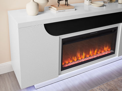 Alessia - Electric Fireplace With Multi Color LED And Flame Settings
