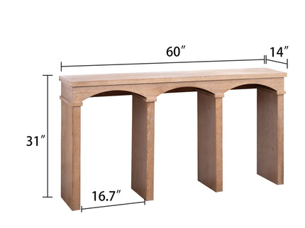 Archway Console Table - Antique Natural / Light Natural / Natural