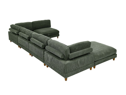 Modern Modular Sectional With Adjustable Back Support