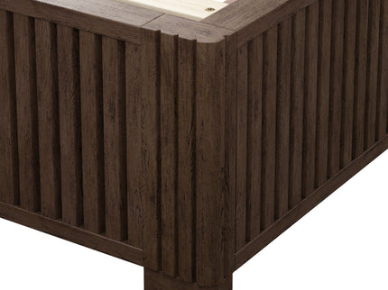 Platform Bed Frame With Headboard, Floor Standing Design