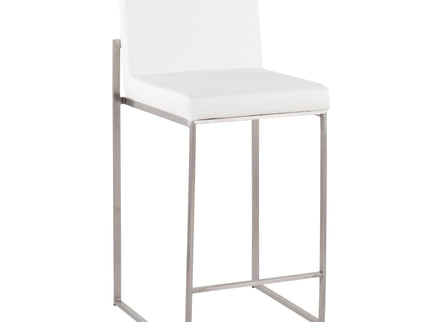 Fuji - Contemporary High Back Counter Stool, Functional Design