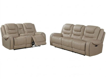 Power Motion Sofa Set With USB Ports And Adjustable Headrests