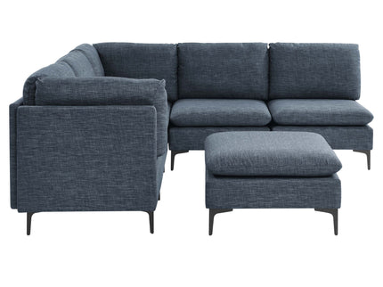 Upholstered Modular Sectional & Tall Legs