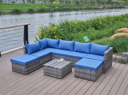 Patio Sofa With Cushions