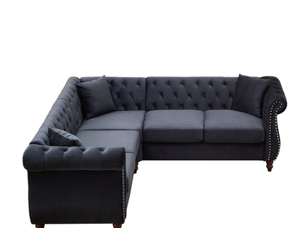 Streamline Modern L-Shaped Corner Sofa
