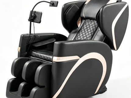Massage Chair Recliner With Zero Gravity & Full Body Air Pressure - Black