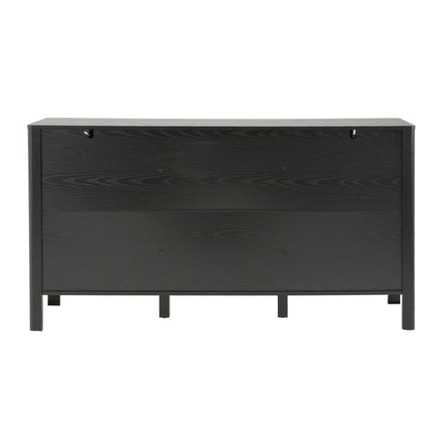 Colored Fluted Sideboard With 3 Doors And 1 Drawer