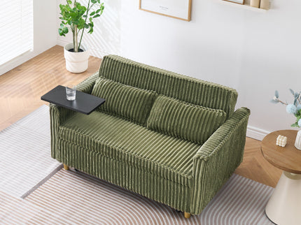 Pull Out Sofa With Movable Tabletop And USB Ports