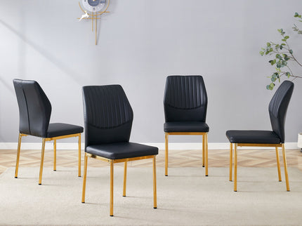 Luxury Simple Chair With Metal Leg