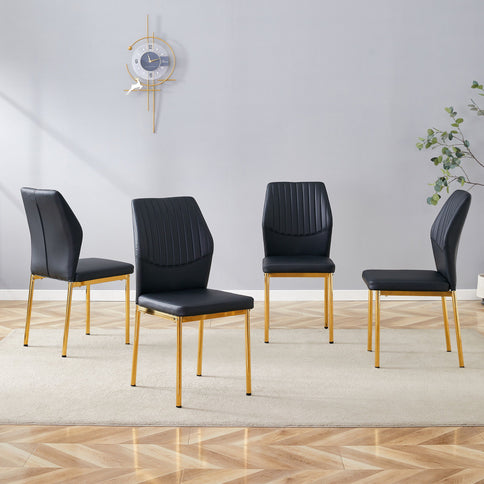 Luxury Simple Chair With Metal Leg