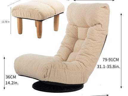 Adjustable Japanese Reclining Floor Chair Sofa With Metal Frame For Living Room