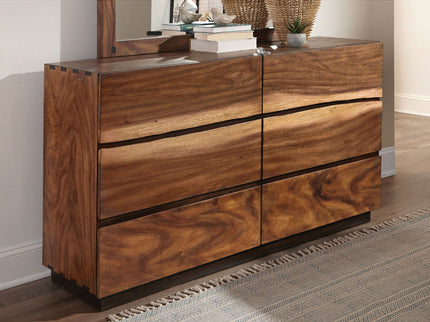 Beverly - 6 Drawer Dresser - Walnut