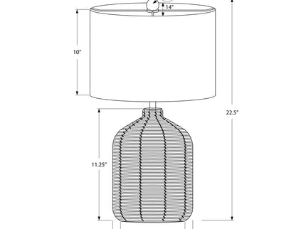 Lighting, Table Lamp, Rattan, Modern