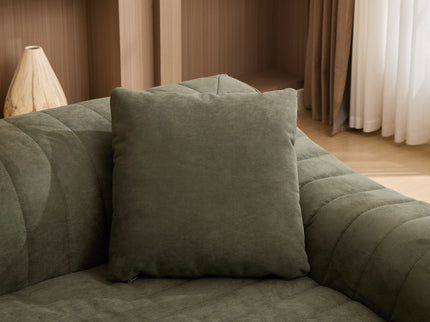 Oversized 2 Seater Loveseat With 2 Decor Throw Pillows, Deep Seat Sofa For Living Rooms