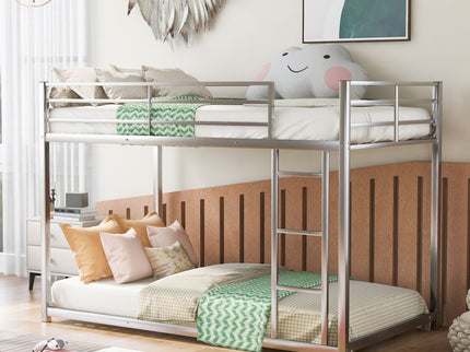 Metal Bunk Bed, Low Bunk Bed With Ladder