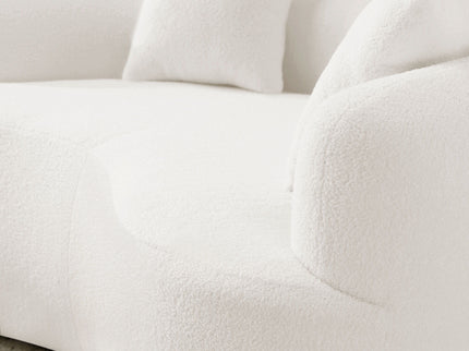 Modern Curved Loveseat