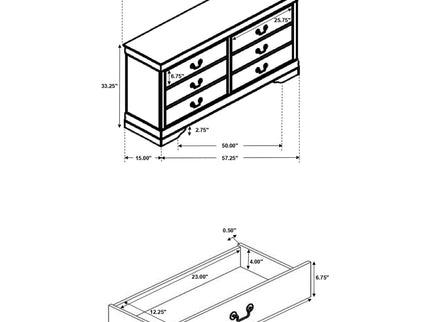 Frances - 6 Drawer Dresser