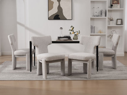 Armless Curved Back Accent Chairs
