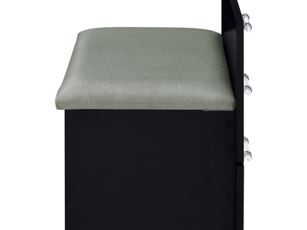 Ayuba - 3 Drawer Makeup Vanity Table With Mirror And Stool