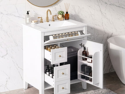 Modern Black Bathroom Vanity With Sink