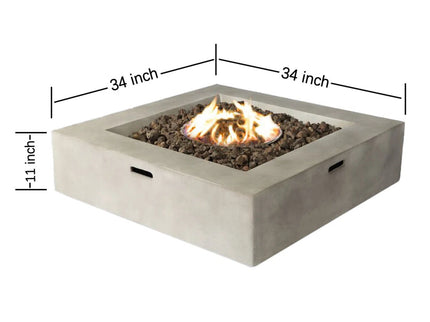 Streamlined Aesthetic Outdoor Fire Pit Table