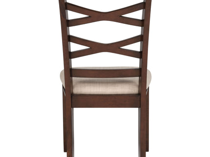 Verety - 5 Piece Round Dining Set With Chairs - Dark Brown