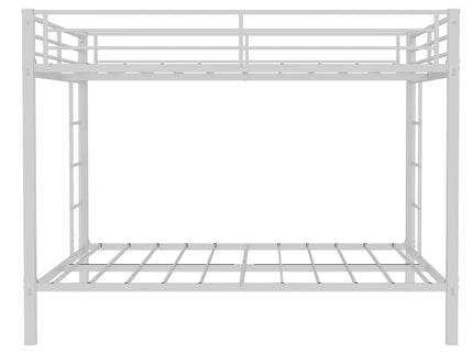 Bunk Bed For Kids, Convertible Frame With Ladders & Guardrail