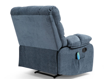 Contemporary Massage Recliner With Pillow Tufted Design - Charcoal