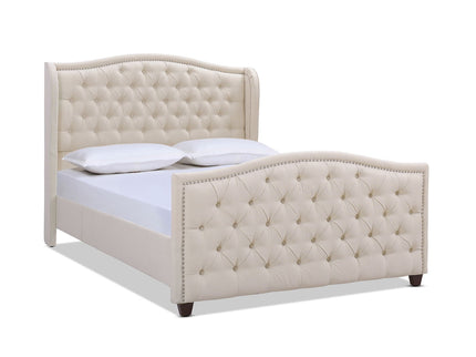 Marcella - Upholstered Shelter Headboard Bed Set