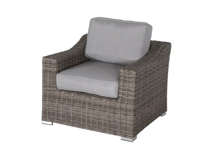Outdoor Wicker Conversation Set With Cushions, All Weather