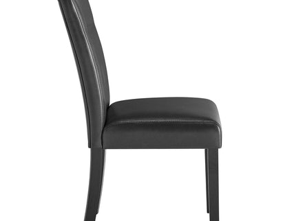 Olga - Dining Chair Set (Set of 2) - Charcoal Black