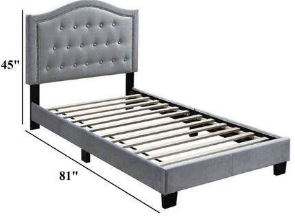 European Style Bed, Button Tufted Headboard