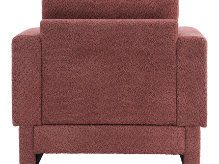 Upholstered Accent Armchair With Square Arm
