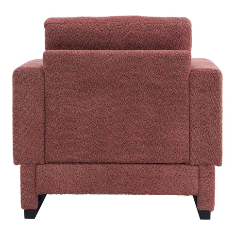 Upholstered Accent Armchair With Square Arm