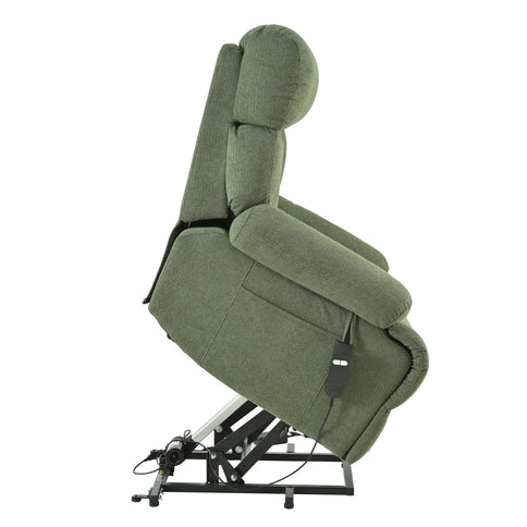Oversized Power Lift Recliner Chai With Remote Control, Side Pocket, Spacious Seat
